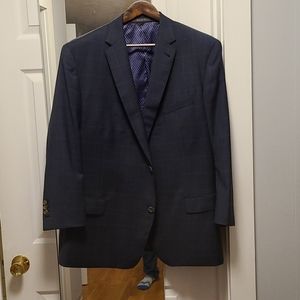 Navy Windowpane blazer